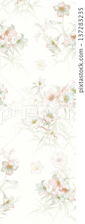 vintage style of tapestry flowers fabric pattern vintage style of tapestry flowers fabric pattern 137283235