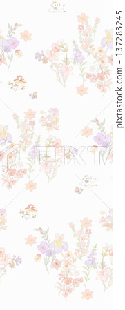vintage style of tapestry flowers fabric pattern vintage style of tapestry flowers fabric pattern 137283245