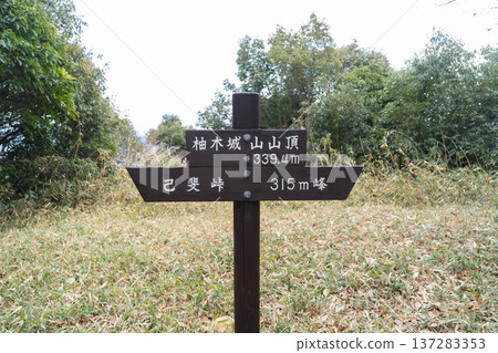 Summit of Yuzuki Castle Mountain (Hiroshima Alps) 137283353