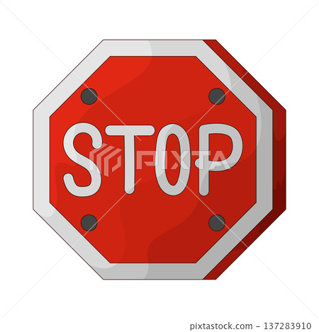 Illustration of Stop Sign 137283910