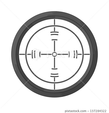 Illustration of Sniper Scope 137284322