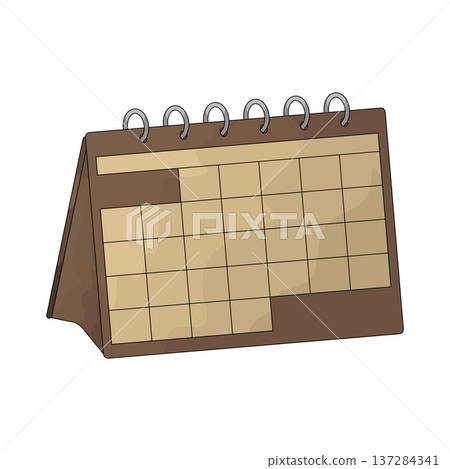 Illustration of Desk Calendar 137284341