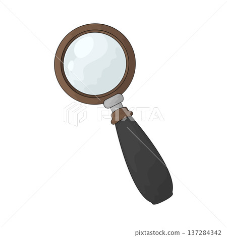 Illustration of Magnifying Glass 137284342