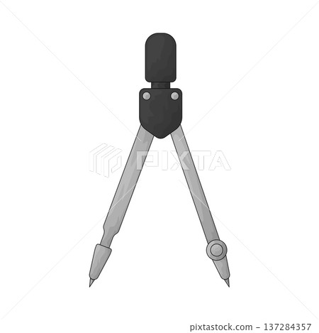 Illustration of Drawing Compass Illustration of Drawing Compass 137284357