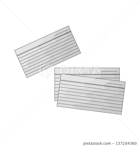 Illustration of Index Cards Illustration of Index Cards 137284360