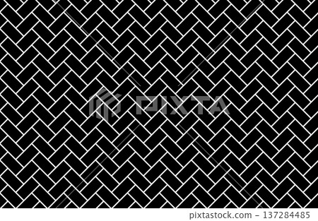 Hinoki fence pattern black Japanese traditional simple background 137284485