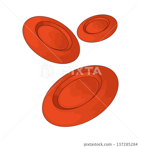 Illustration of Blood Cells 137285284