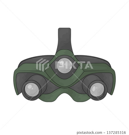 Illustration of Night Vision Goggles 137285316