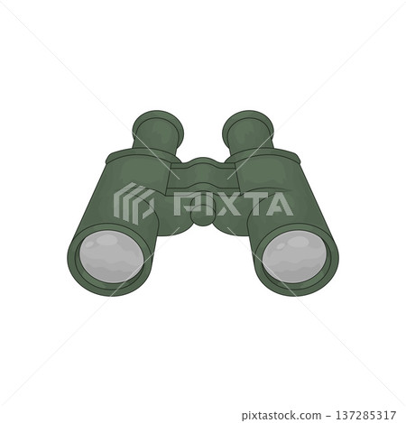 Illustration of Military Binoculars 137285317