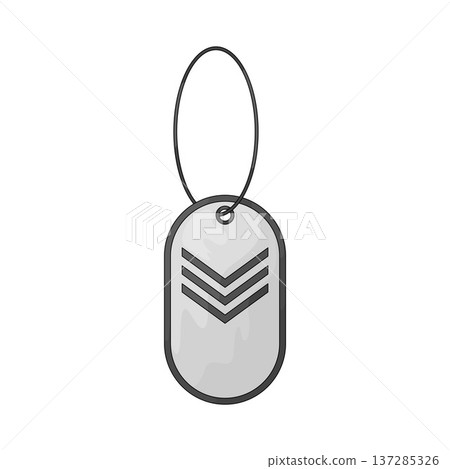 Illustration of Dog Tags 137285326