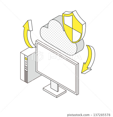 雲端安全圖示 137285578