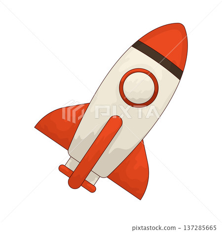Illustration of Toy rocket Illustration of Toy rocket 137285665