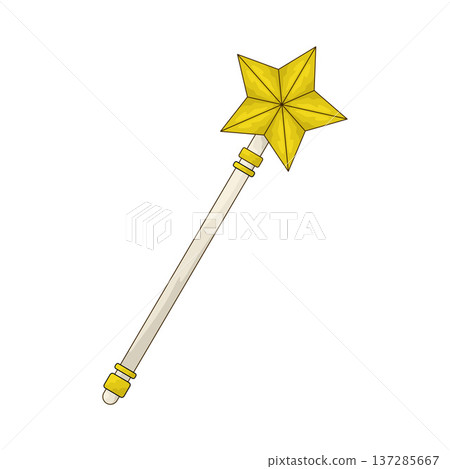 Illustration of Toy Magic Wand Illustration of Toy Magic Wand 137285667