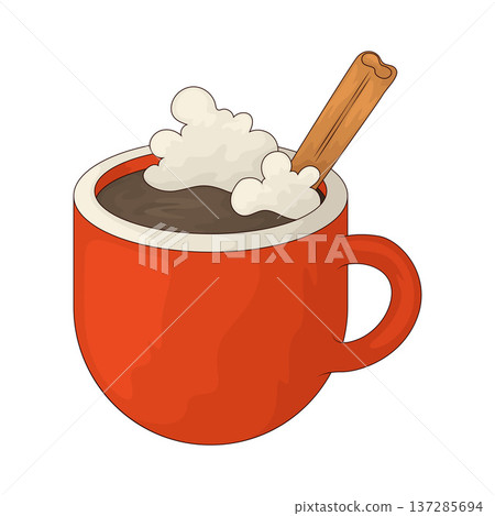 Illustration of Hot Chocolate Illustration of Hot Chocolate 137285694