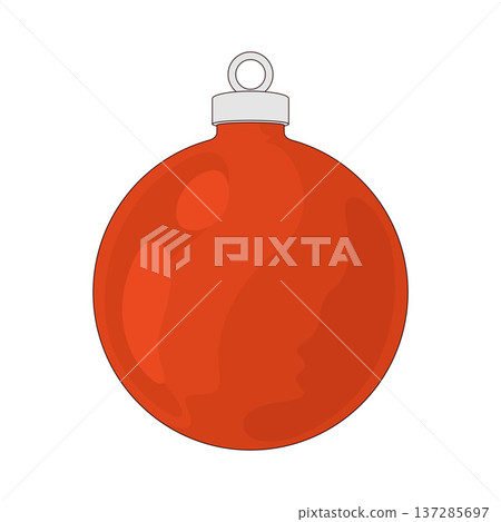 Illustration of christmas ball Illustration of christmas ball 137285697