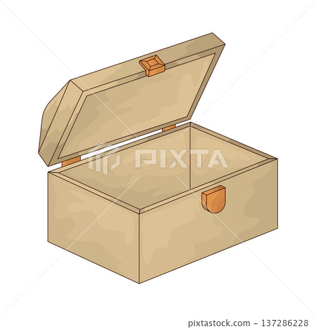 Illustration of Toy Chest Illustration of Toy Chest 137286228