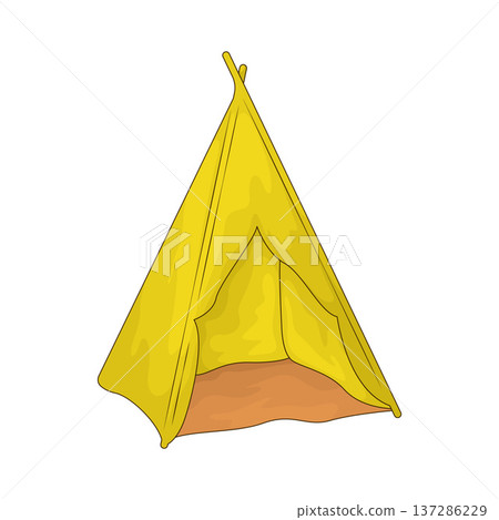 Illustration of Toy Tent Illustration of Toy Tent 137286229