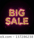 BIG SALE Pink x Gold Illuminated Letters, Illuminated Logo, Sale Material, Women's Advertising 137286238