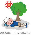 I got heatstroke and had to rest in the shade 137286289