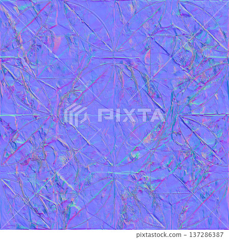Intricate Floral Tile Normal Map Texture Intricate Floral Tile Normal Map Texture 137286387