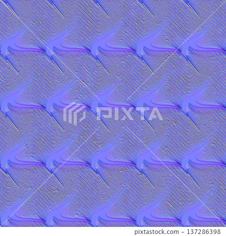 Zigzag Chevron Pattern Normal Map with Grain 137286398