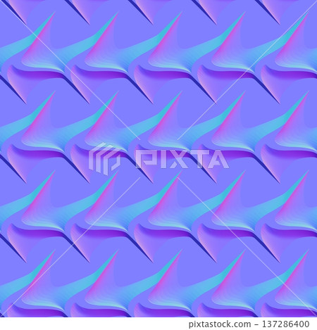 Stylized Sharp Ridge Pattern Normal Map Stylized Sharp Ridge Pattern Normal Map 137286400