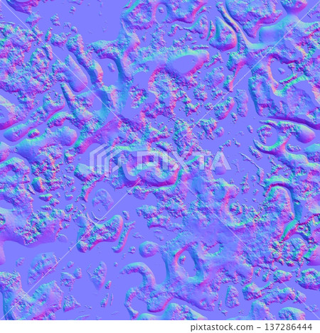 Volcanic Rock Splatter Impact Normal Map Volcanic Rock Splatter Impact Normal Map 137286444