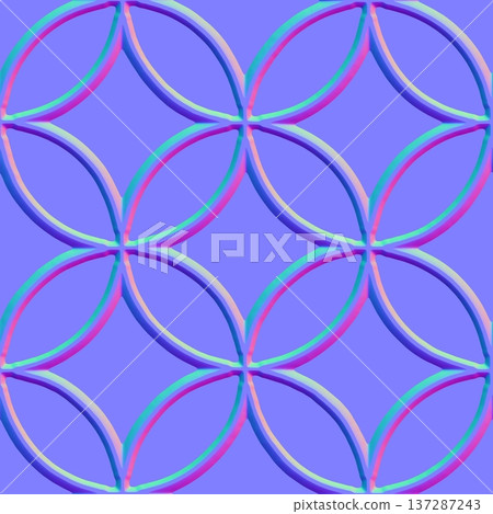 Beveled Petal Pattern Normal Map for Decorative Materials Beveled Petal Pattern Normal Map for Decorative Materials 137287243