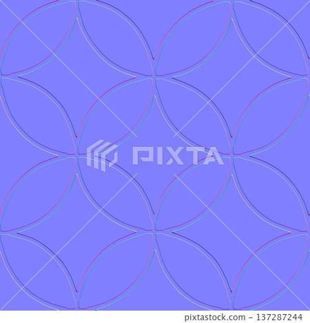 Thin Line Geometric Floral Normal Map Texture for 3D Thin Line Geometric Floral Normal Map Texture for 3D 137287244