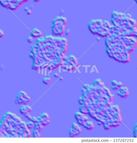 Organic Lichen Cluster Normal Map for 3D Environment Assets 137287252