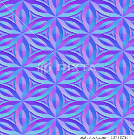 Symmetrical Flower Petal Normal Map for 3D Modeling Symmetrical Flower Petal Normal Map for 3D Modeling 137287564