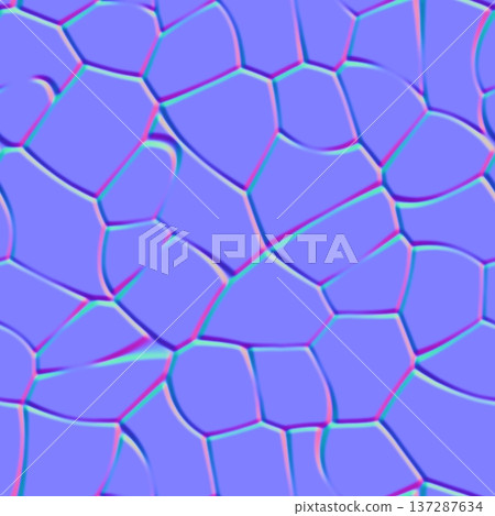 Organic Cracked Stone Texture Normal Map Organic Cracked Stone Texture Normal Map 137287634