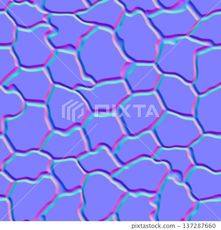 Wavy River Crack Pattern Normal Map Wavy River Crack Pattern Normal Map 137287660