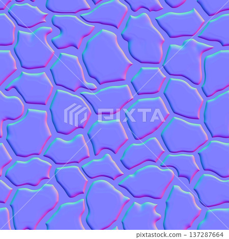 Seamless Stone Paving Normal Map Texture Seamless Stone Paving Normal Map Texture 137287664