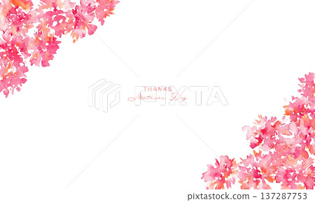 水彩畫。水彩康乃馨矢量圖。母親節康乃馨相框素材。 水彩畫。水彩康乃馨矢量圖。母親節康乃馨相框素材。 137287753