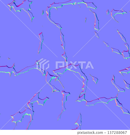 Seamless Abstract Cracked Surface Normal Map 137288067