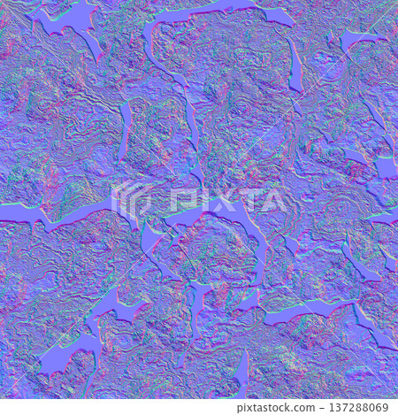 Rugged Stone Surface Normal Map 137288069