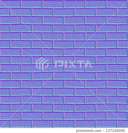 Grainy Textured Brick Normal Map 137288090