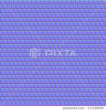 Clean Beveled Square Tile Normal Map Clean Beveled Square Tile Normal Map 137288099