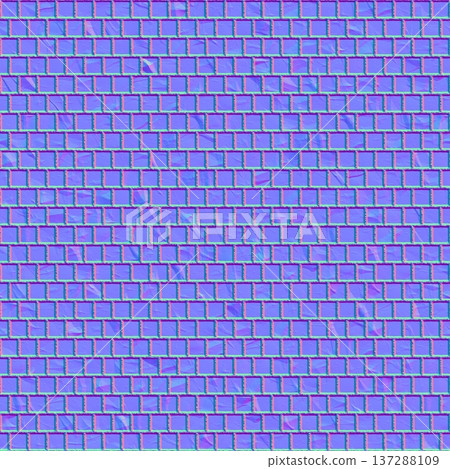 Crinkled Tile Grid Normal Map Texture 137288109