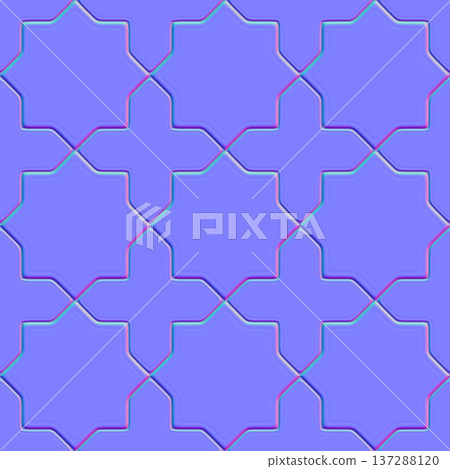 Sharp Islamic Geometric Star Normal Map Sharp Islamic Geometric Star Normal Map 137288120