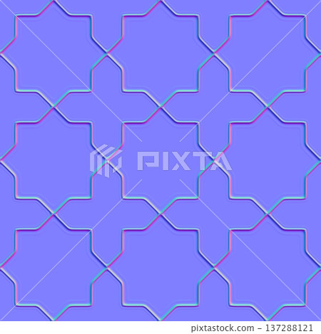 Bold Bevel Islamic Star Normal Map Surface Bold Bevel Islamic Star Normal Map Surface 137288121