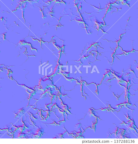 Fractured Earth Rock Surface Normal Map Fractured Earth Rock Surface Normal Map 137288136