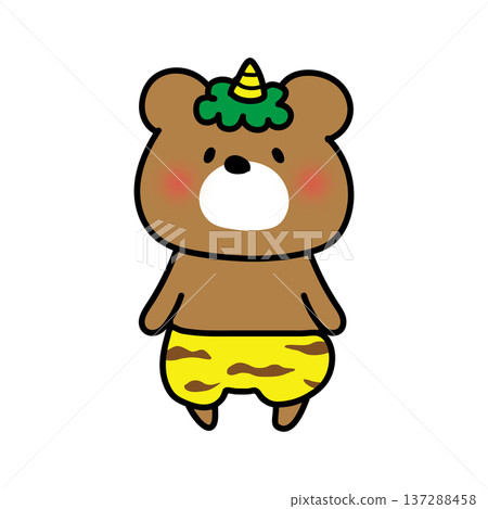 Kumapote dressed as a blue demon 137288458