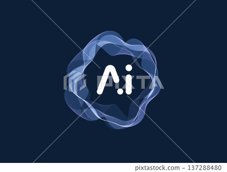 AI Cloud Circle Wave Logo Concept, Artificial Intelligence Abstract Icon. Automation Generate Technology, Computer Machine Learning Thinking. Future Typography Business Brand. Vector Illustration AI Cloud Circle Wave Logo Concept, Artificial Intelligence Abstract Icon. Automation Generate Technology, Computer Machine Learning Thinking. Future Typography Business Brand. Vector Illustration 137288480