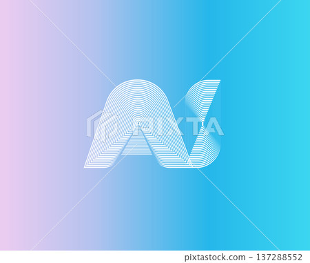 AI Logo Design, 3D Holograph Futuristic Cyberpunk App Button, Artificial Intelligence Logotype On Gradient Background In Blue Pink Colors. Vector Illustration. AI Logo Design, 3D Holograph Futuristic Cyberpunk App Button, Artificial Intelligence Logotype On Gradient Background In Blue Pink Colors. Vector Illustration. 137288552