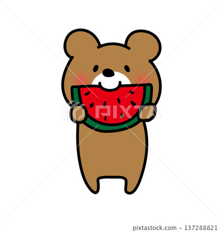 庫馬波特吃西瓜 庫馬波特吃西瓜 137288821