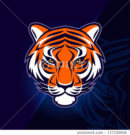 Tiger Mascot Logo Tiger Mascot Logo 137289686