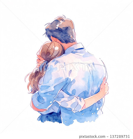 Couple shares a warm moment while embracing in a simple, loving gesture during a quiet afternoon Couple shares a warm moment while embracing in a simple, loving gesture during a quiet afternoon 137289731