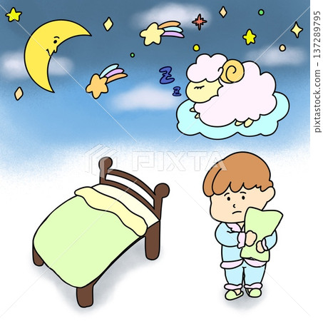 夜幕降臨，但我卻無法入睡。 137289795